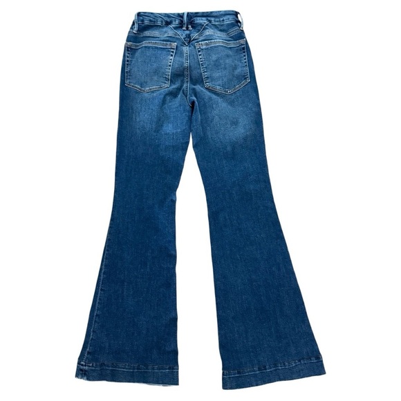 Good American Women's Good Flare with Deco Back Yoke A Blue Denim Jeans Size 26 - Picture 9 of 12